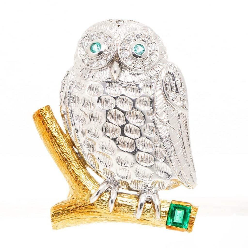 owl brooch